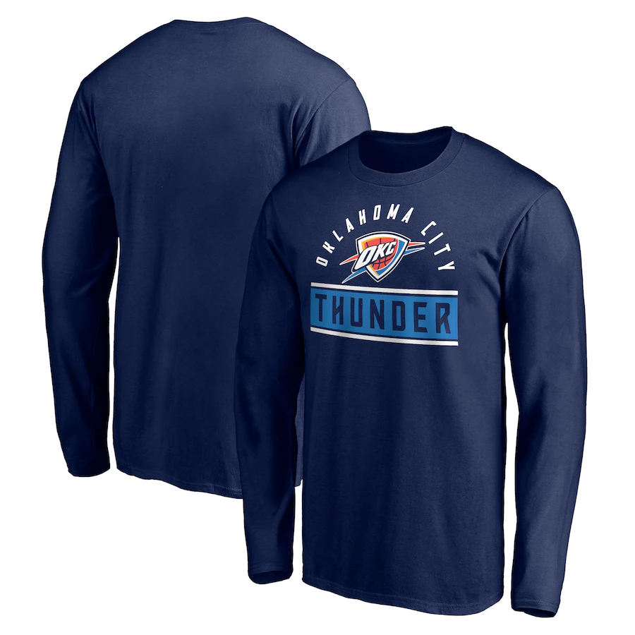 Men Oklahoma City Thunder long T Shirt 2025 style 2